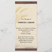 Landkreeftengras op het programma voor het weddens programmakaart (Voorkant)