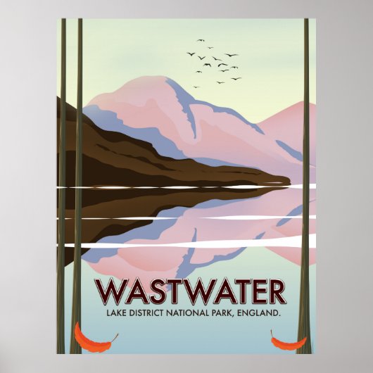 Landkreis bij het meer poster (Voorkant)
