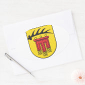 Landkreis Böblingen Wappen Ovale Sticker (Envelop)