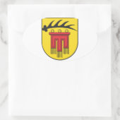 Landkreis Böblingen Wappen Ovale Sticker (Tas)