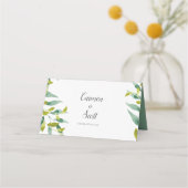 Landkreis Eucalyptus Greenery Wedding Plaatskaartje (Achterkant)
