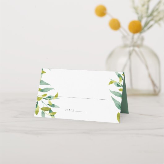 Landkreis Eucalyptus Greenery Wedding Plaatskaartje (Voorkant)