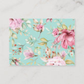 Landkreis Floral Diaper Raffle Informatiekaartje (Achterkant)