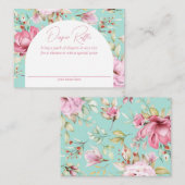 Landkreis Floral Diaper Raffle Informatiekaartje (Voorkant / Achterkant)