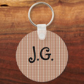Landkreis Red Gingham Checks Sleutelhanger (Voorkant)