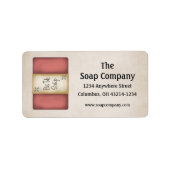 Landkreis Red Handmade Soap Etiket (Voorkant)