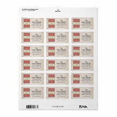 Landkreis Red Handmade Soap Etiket (Full Sheet)
