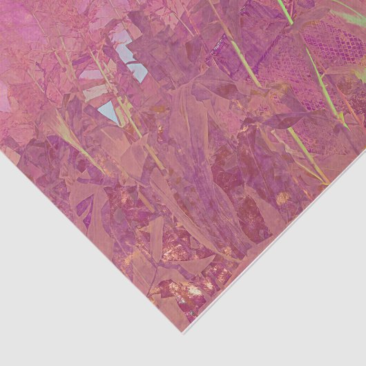 Landkreis Roze Gele Ephemera Script Tissuepapier (Detail)