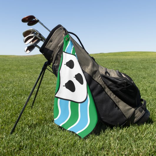 Landkreis Worcestershire Golfhanddoek (Groen)