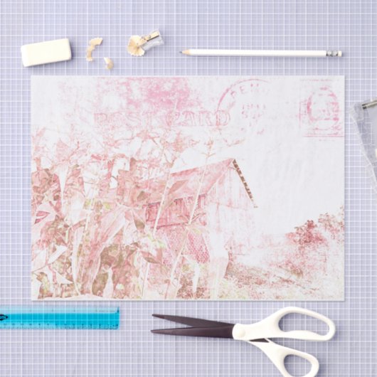 Landkreukbarnjewit, bruin, gedrukt script tissuepapier (Craft)