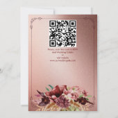 Landkreukboho terracotta aardse bloemen kaart (Achterkant)