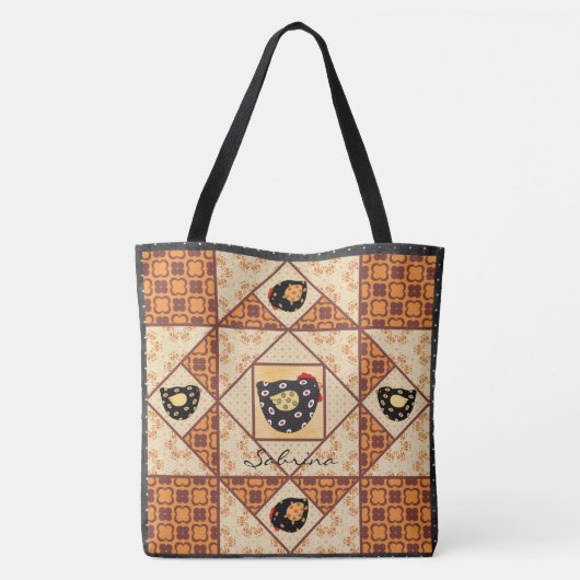 Landkuikens kantelen tote bag (Achterkant)