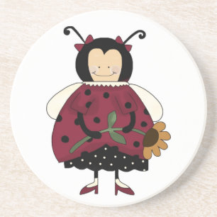 Landladybug-Onderzetter Zandsteen Onderzetter