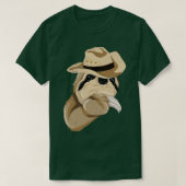 Landlandloper Cowboy Pet Lazy Animal Sloth T-shirt (Design voorkant)