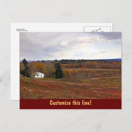 Landlandschap Briefkaart (Voorkant / Achterkant)