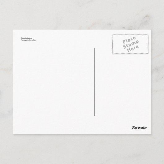 Landlandschap Briefkaart (Achterkant)