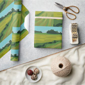 Landlandschap Cadeaupapier
