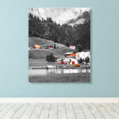Landlandschap Canvas Afdruk (Insitu (Houten vloer))