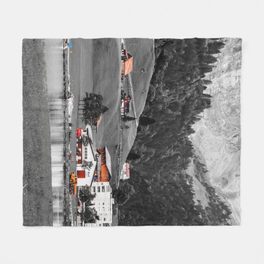 Landlandschap Fleece Deken (Voorkant (Horizontaal))