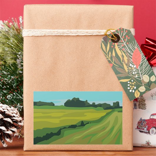 Landlandschap Rechthoekige Sticker