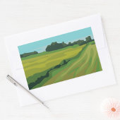 Landlandschap Rechthoekige Sticker