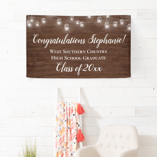 Landlichten Gepersonaliseerd Afstuderen Banner Sig (Insitu)