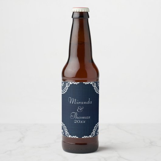 Landlogo en Denemarken Bier Etiket (Voorkant)