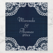 Landlogo en Denemarken Wijn Etiket (Enkel label)