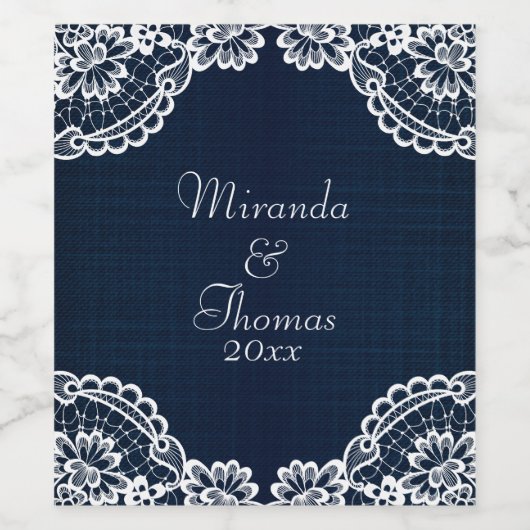 Landlogo en Denemarken Wijn Etiket (Enkel label)