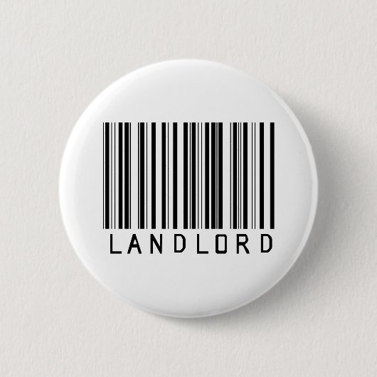 Landlord Bar Code Ronde Button 5,7 Cm (Voorkant)