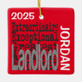 Landlord Extraordinaire CUSTOM Keramisch Ornament (Voorkant)