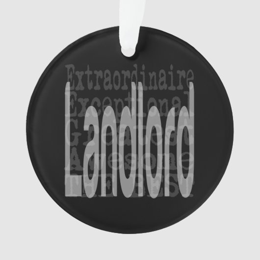 Landlord Extraordinaire Ornament (voorkant)
