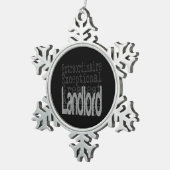 Landlord Extraordinaire Tin Sneeuwvlok Ornament (Rechts)