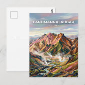 Landmannalaugar IJsland Briefkaart (Voorkant / Achterkant)