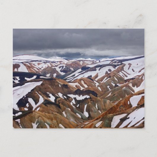 Landmannalaugar, IJsland Briefkaart (Voorkant)