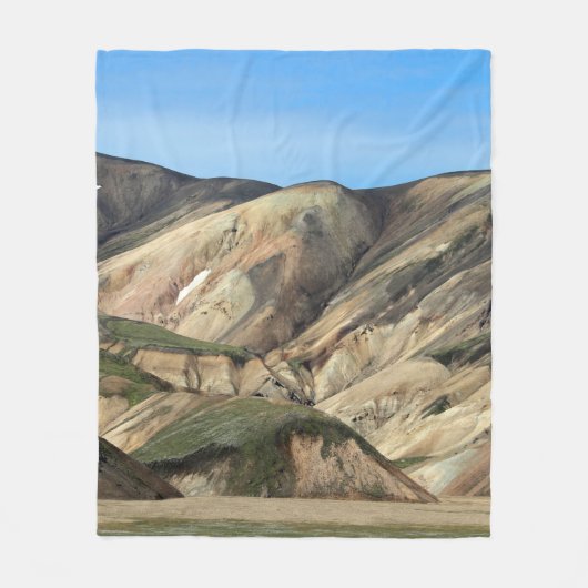 LANDMANNALAUGAR IN IJSLAND FLEECE DEKEN (Voorkant)