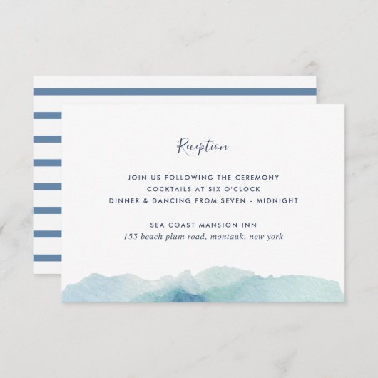 Landmark Bruiloft Receptie Behuizing Kaart (Voorkant / Achterkant)