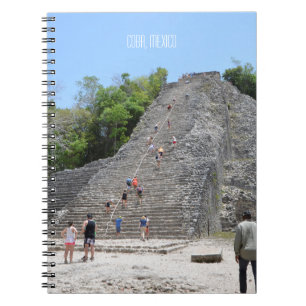 Landmark Mexico Coba Mayan Pyramid Yucatan Notitieboek
