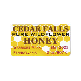 Landmark Pure Wildflower Honey Jar Product Labels