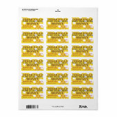 Landmark Pure Wildflower Honey Jar Product Labels (Full Sheet)