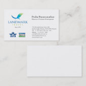 Landmark Reizen Visitekaartje (Voorkant / Achterkant)