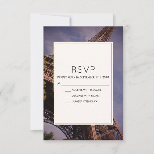 Landmark Wedding RSVP (Voorkant)