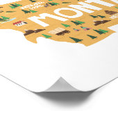 Landmarken Montana-pictogram Poster (Hoek)