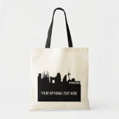 Landmarks Barcelona op maat gesneden canvas tassen (Voorkant)