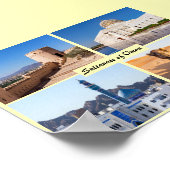 Landmarks van het sultanaat Oman Poster (Hoek)