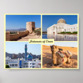 Landmarks van het sultanaat Oman Poster (Voorkant)