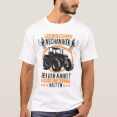 Landmaschinenmechaniker Traktor Werkzeug Trecker T-shirt (Voorkant)