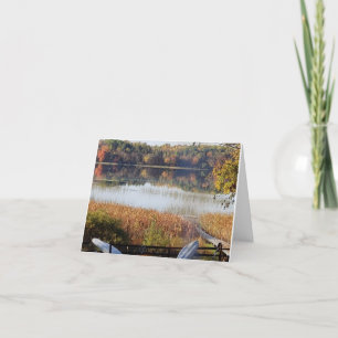 Landmeer in de Herfst, blanco binnenin Bedankkaart