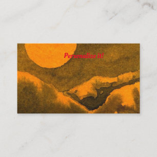 Landmeer 's nachts met jagers of oogstmaan visitekaartje