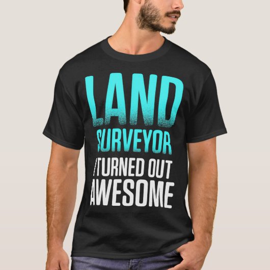 Landmeetkunde Draag Funny Surveyor T-shirt (Voorkant)
